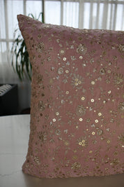 Pale Pink Square Cushion Cover (Set of 2)