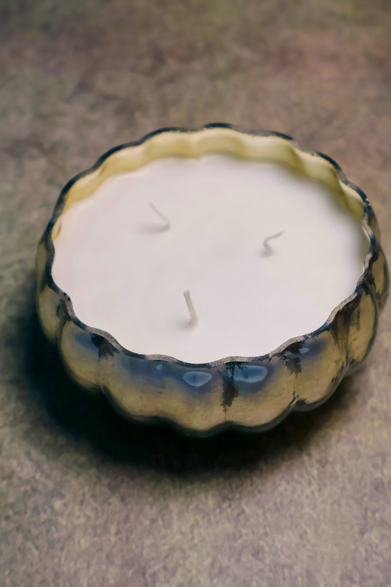 Floral Silver Candle (Set of 2)