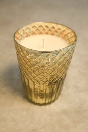 Tall Silver Textured Candle (Set of 2)