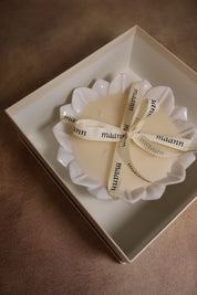 Marble Flower Filled Candle