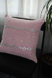 Pink Mirror Square Cushion Cover (Set of 2)