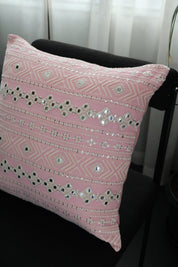 Pink Mirror Square Cushion Cover (Set of 2)