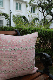 Pink Mirror Square Cushion Cover (Set of 2)